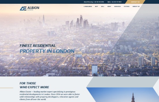 Сайт под ключ Albion Estate